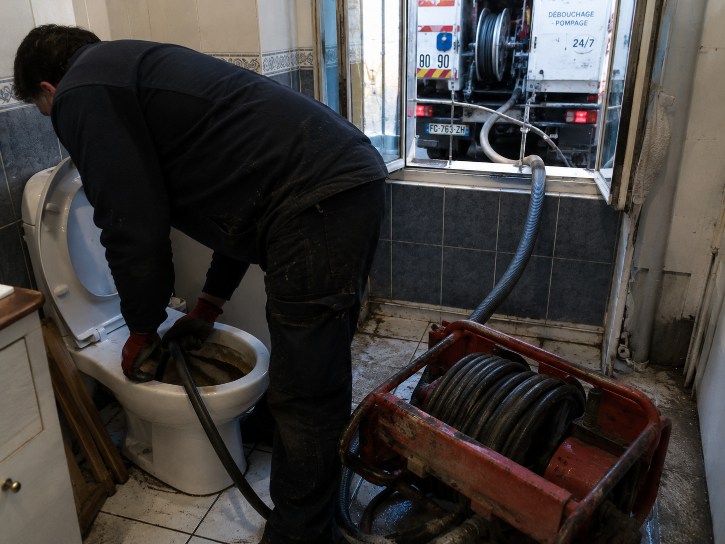 Débouchage WC bouché à Paris